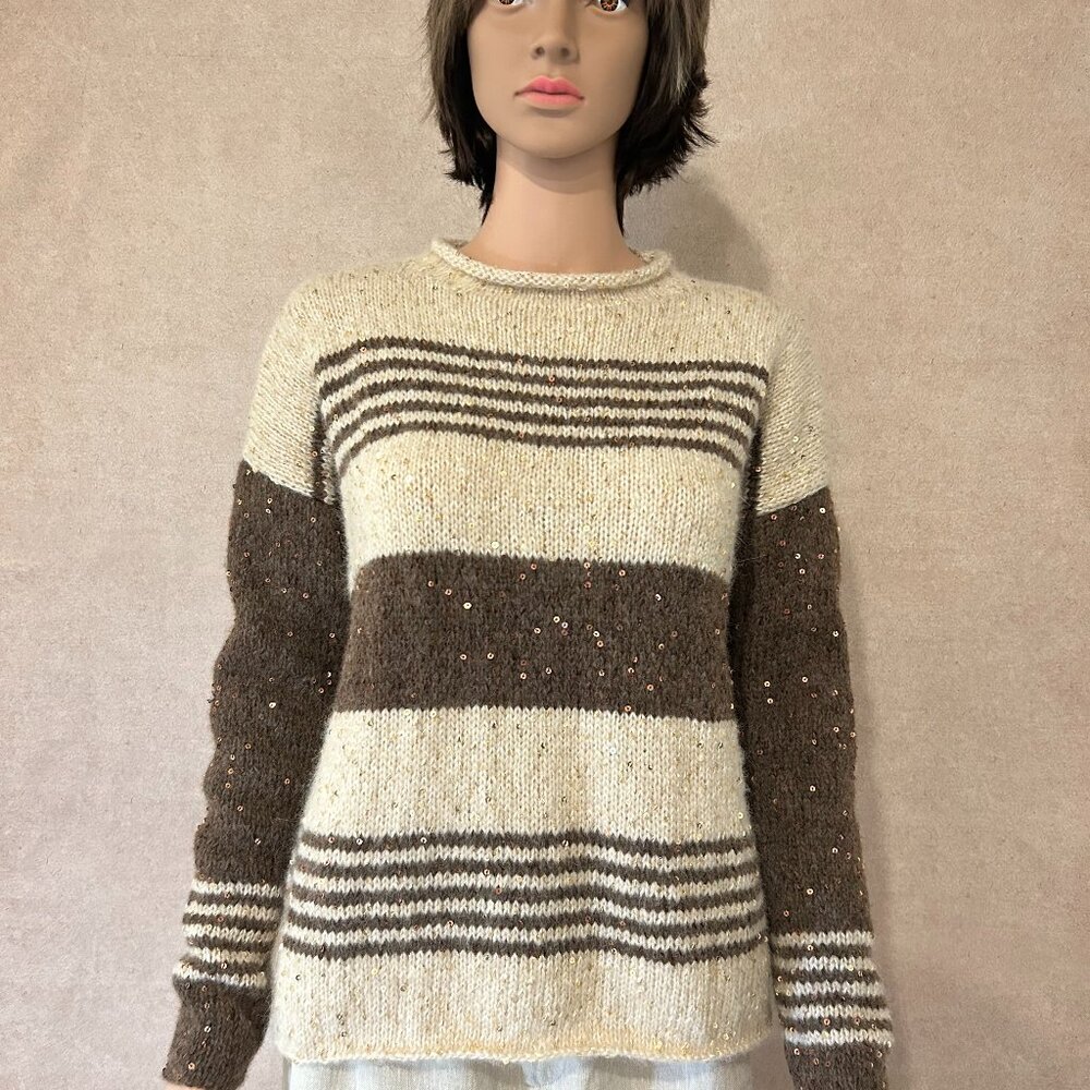 Hand Knitted Air Alpaca Pullover